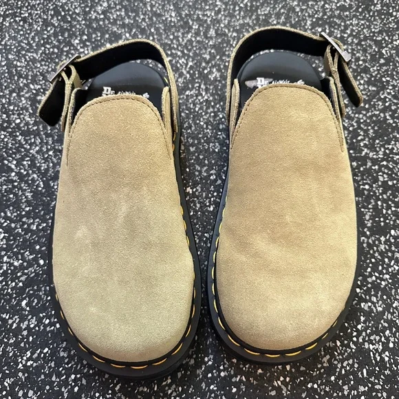 Dr. Martens Zebzag Mule in Muted Olive - Picture 7 of 9